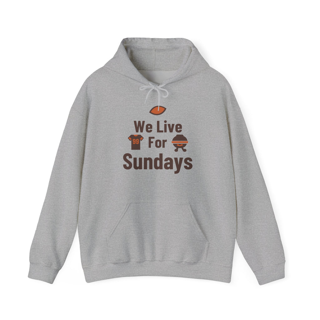 We Live For Sundays Adult Hoodie