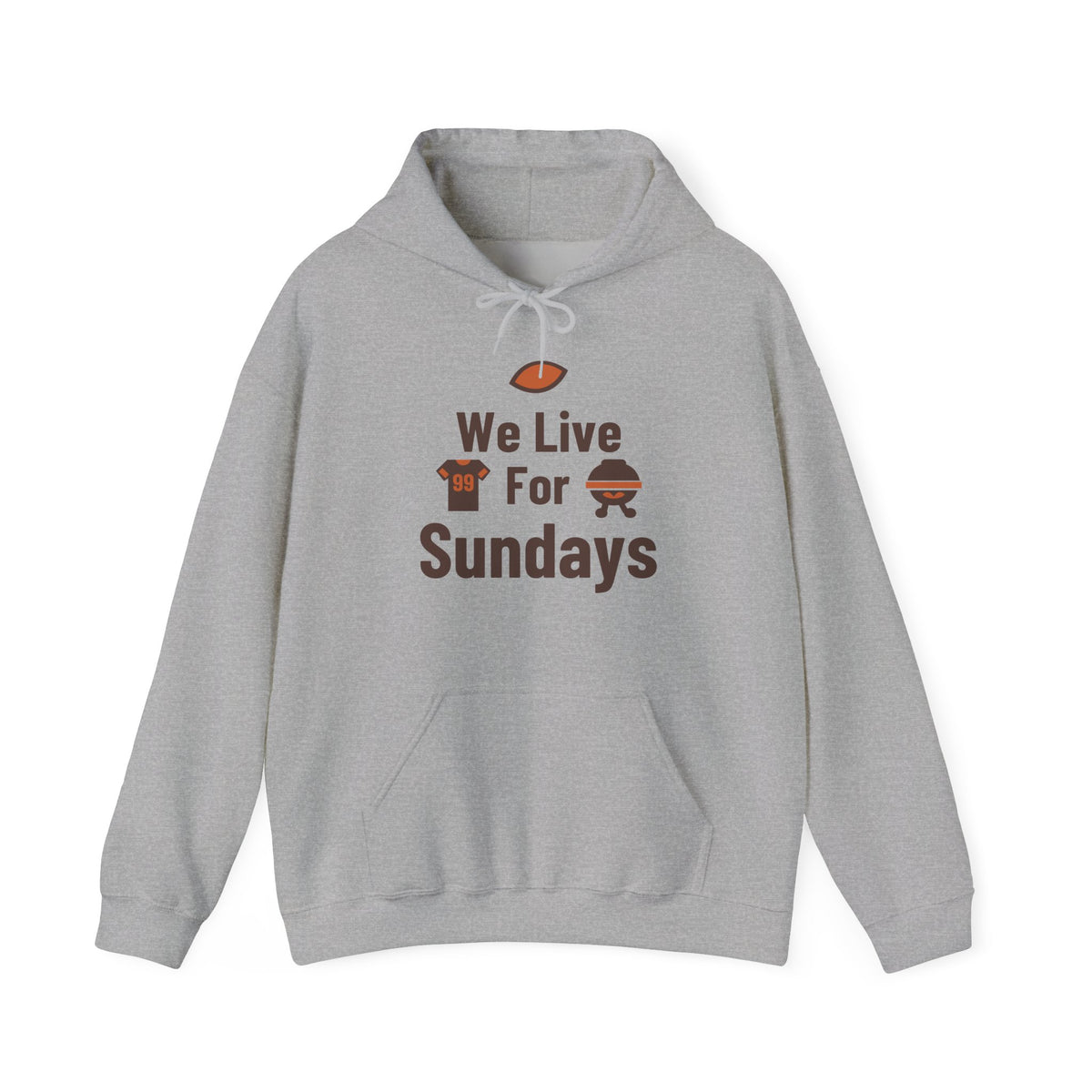 We Live For Sundays Adult Hoodie