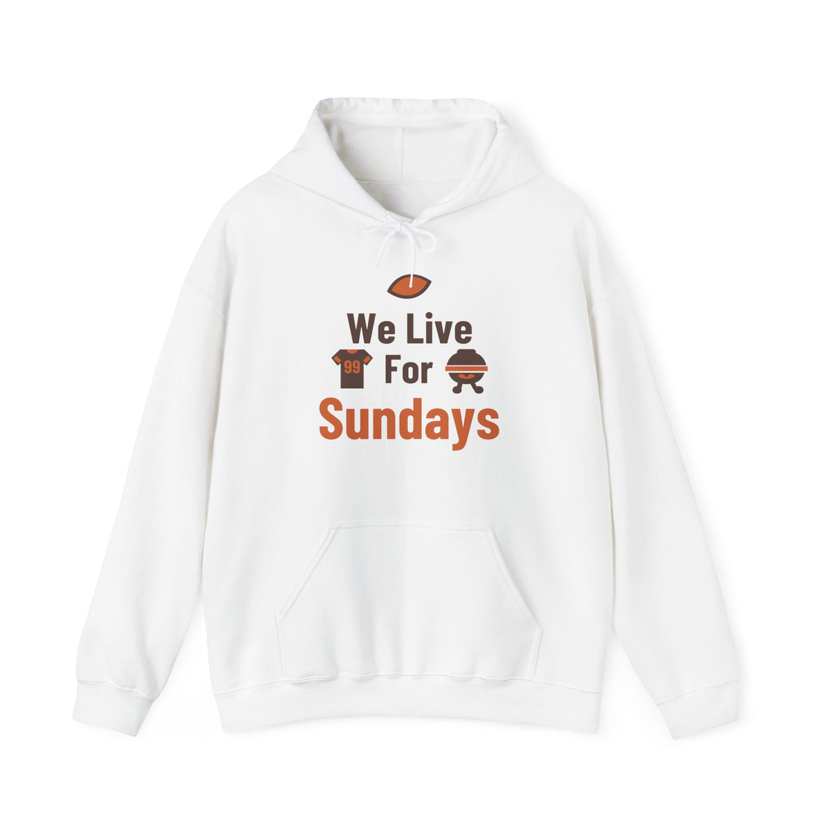 We Live For Sundays Adult Hoodie