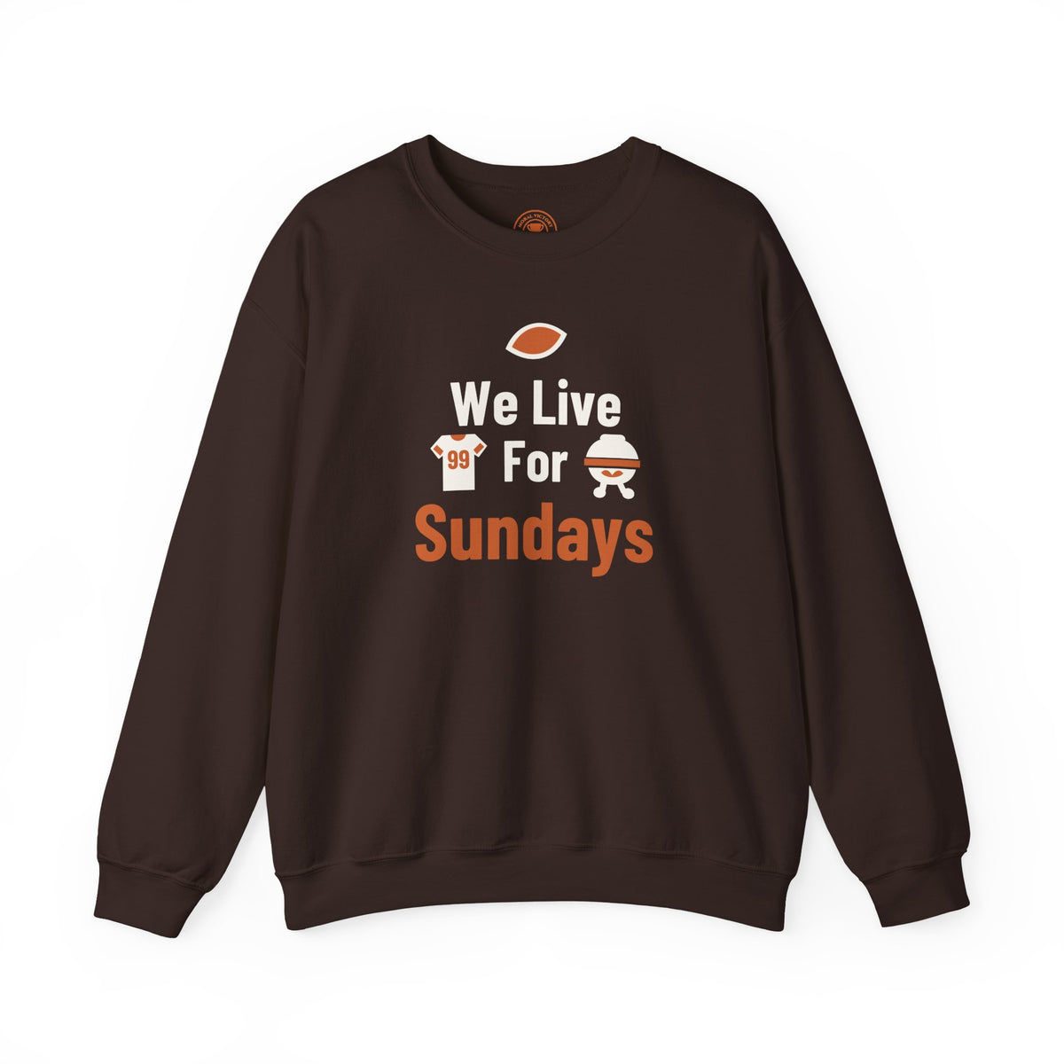 We Live For Sundays Adult Crewneck